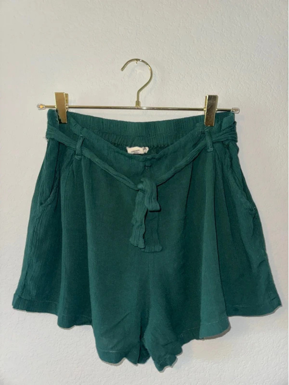 Large Dark Green Boho shorts